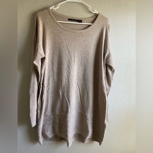 Tan pattern sweater. XL